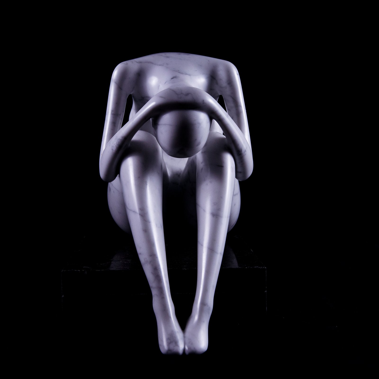 Beeld van wit marmer