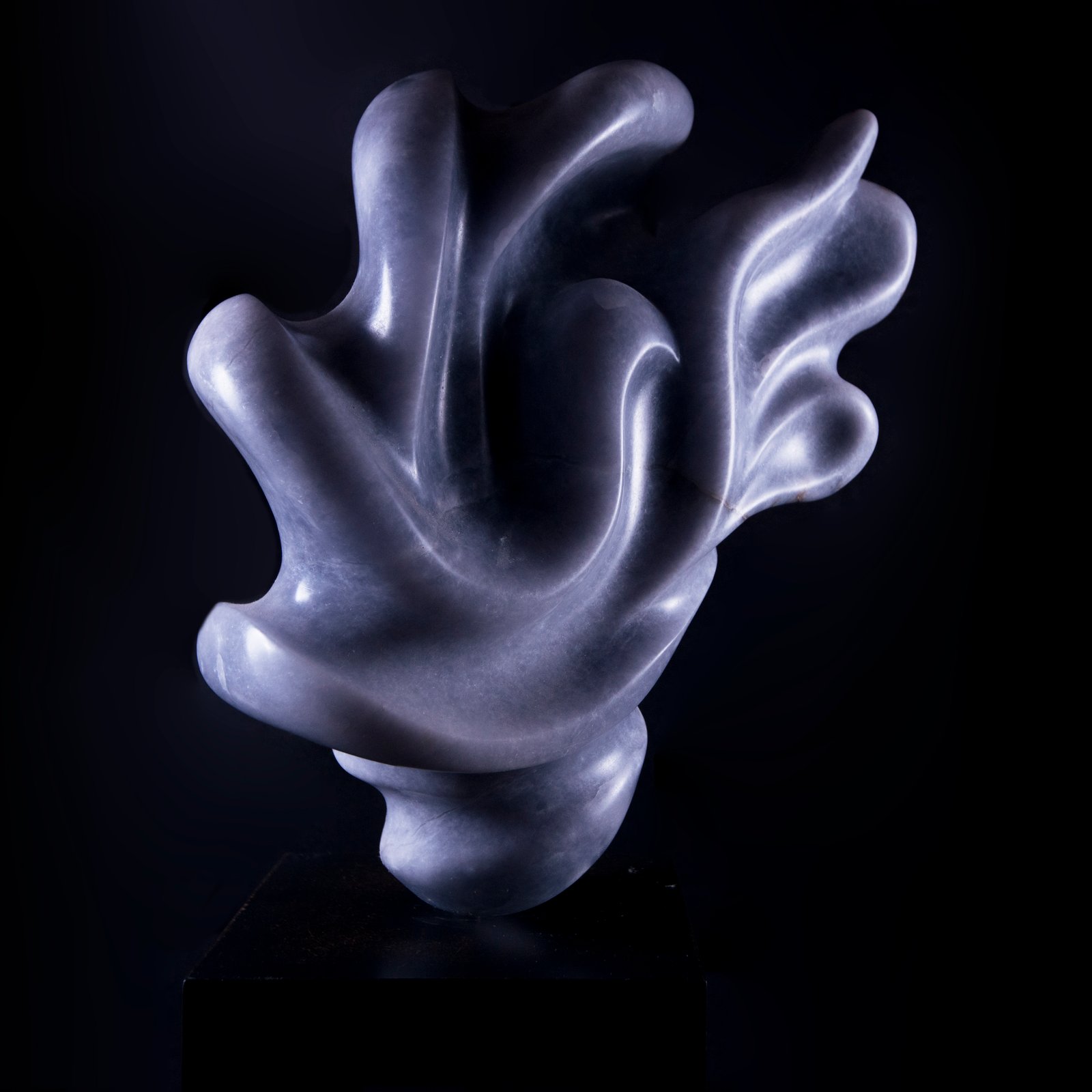 Beeld van blauw Albast